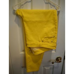 Celebrity Pink Yellow Skinny Jeans size 22